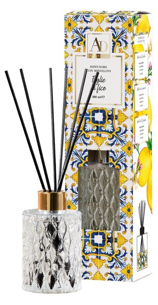 Difúzer s paličkami s vôňou citrusov v elegantnej dekorovanej krabičke 300 ml 39035