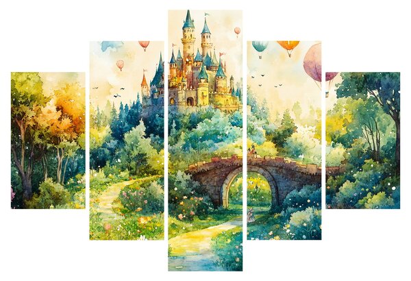 Obraz - Rozprávkový zámok (150x105 cm)
