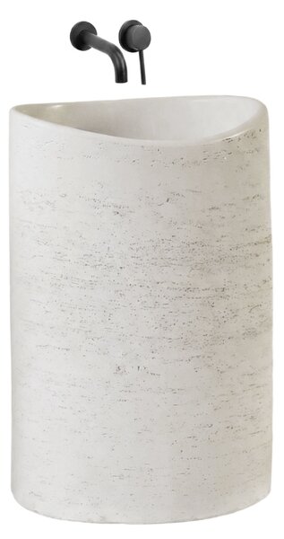 Rea Merlo, voľne stojace umývadlo, 550×340×855 mm, ecru/béžová matná, REA-U0616