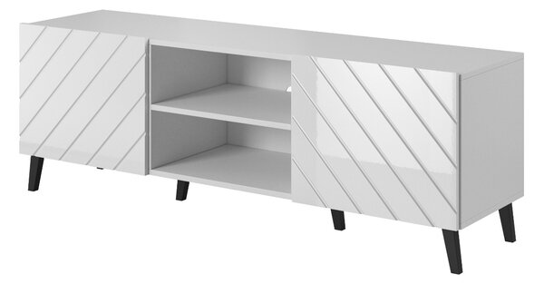 TV STOLÍK DIOS ČIERNÝ LESK NA NOŽIČKÁCH 150 cm