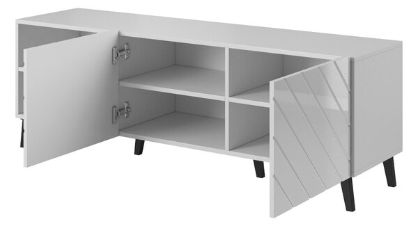 TV STOLÍK DIOS ČIERNÝ LESK NA NOŽIČKÁCH 150 cm