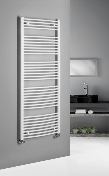 Aqualine Aqualine, ORBIT vykurovacie teleso s bočným pripojením 600x1680 mm, 1013 W, biela, ILO66T