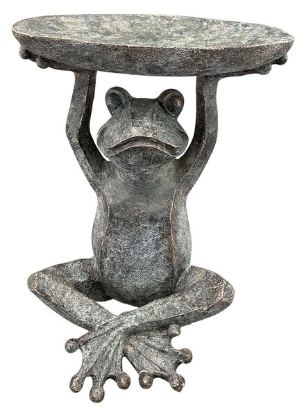 Napájadlo pre vtáky Frog2, 29,5x23 cm, magnézium, sivá