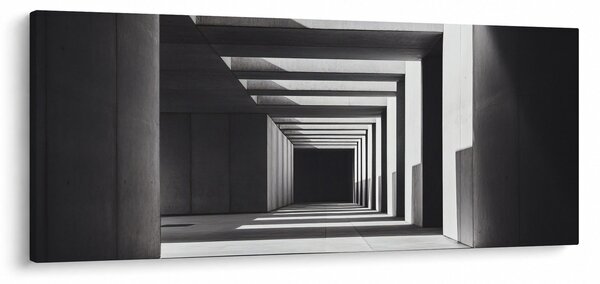 Obraz - Štvorcový tunel (120x50 cm)