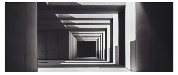 Obraz - Štvorcový tunel (120x50 cm)