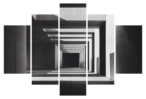 Obraz - Štvorcový tunel (150x105 cm)
