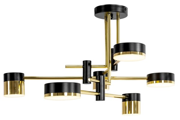 TooLight Stropné svietidlo LED APP1002-6C čiernozlaté