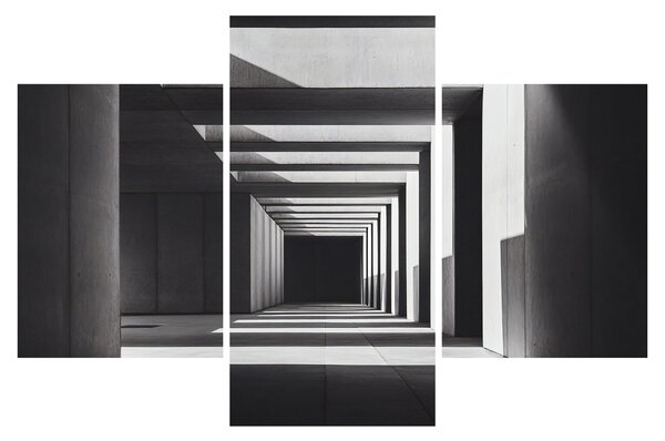 Obraz - Štvorcový tunel (90x60 cm)