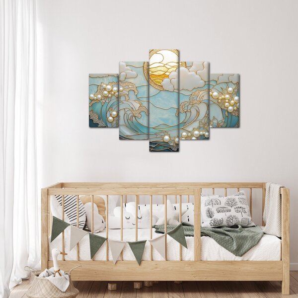 Obraz - 3D perly v oceáne (150x105 cm)