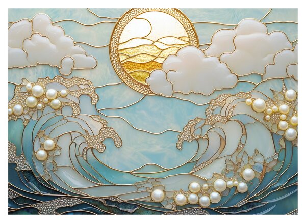 Obraz - 3D perly v oceáne (70x50 cm)