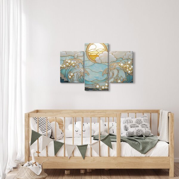 Obraz - 3D perly v oceáne (90x60 cm)