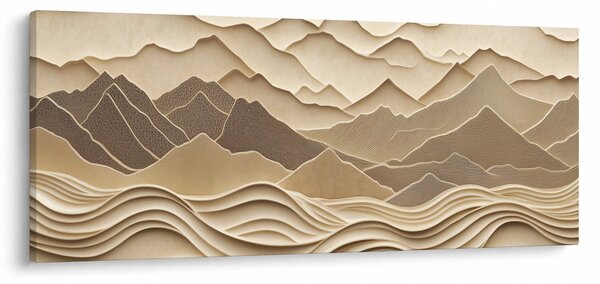 Obraz - 3D línia hôr (120x50 cm)