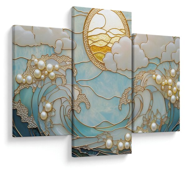 Obraz - 3D perly v oceáne (90x60 cm)