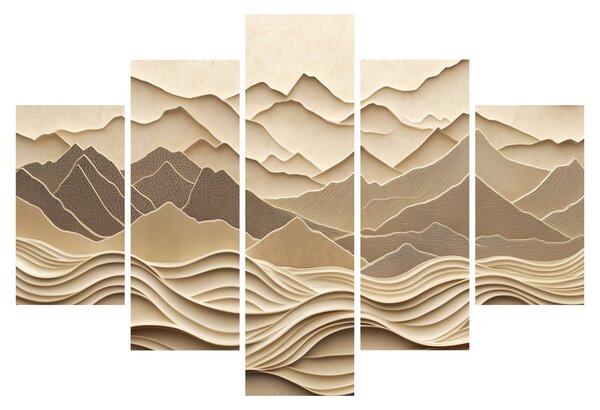 Obraz - 3D línia hôr (150x105 cm)
