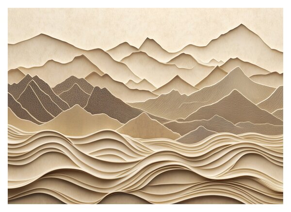 Obraz - 3D línia hôr (70x50 cm)