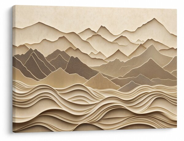 Obraz - 3D línia hôr (70x50 cm)