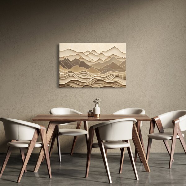 Obraz - 3D línia hôr (90x60 cm)