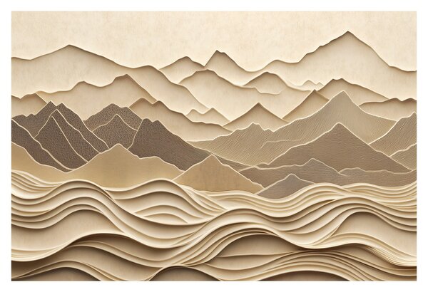 Obraz - 3D línia hôr (90x60 cm)