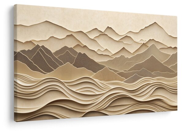 Obraz - 3D línia hôr (90x60 cm)