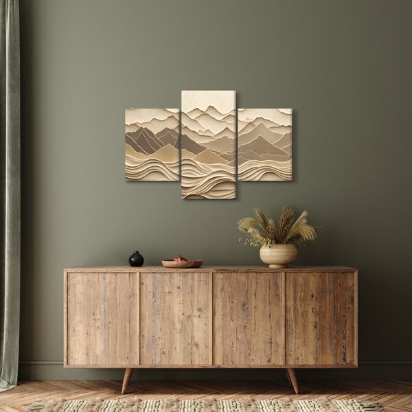 Obraz - 3D línia hôr (90x60 cm)