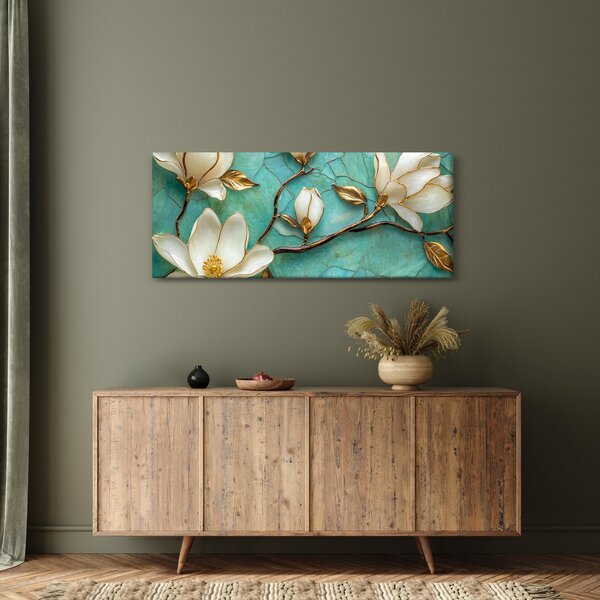 Obraz - 3D magnólia (120x50 cm)