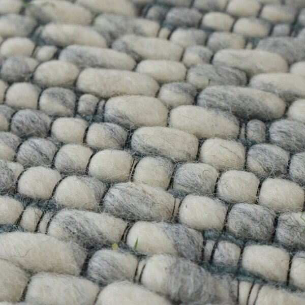 Asra , Kusový ručne tkaný koberec Woolen 4 Grey, 150x240, šedá, obývacia izba