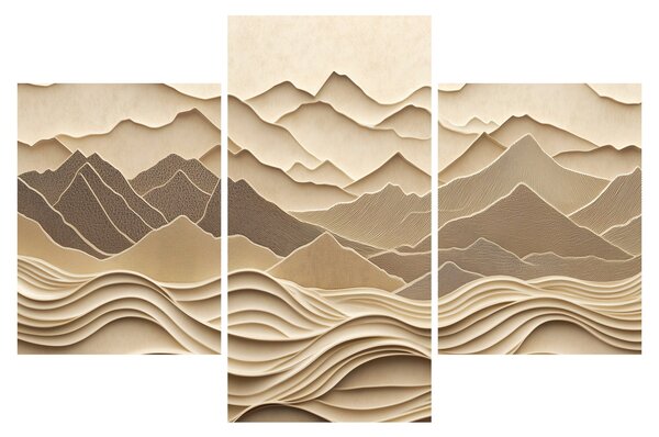 Obraz - 3D línia hôr (90x60 cm)
