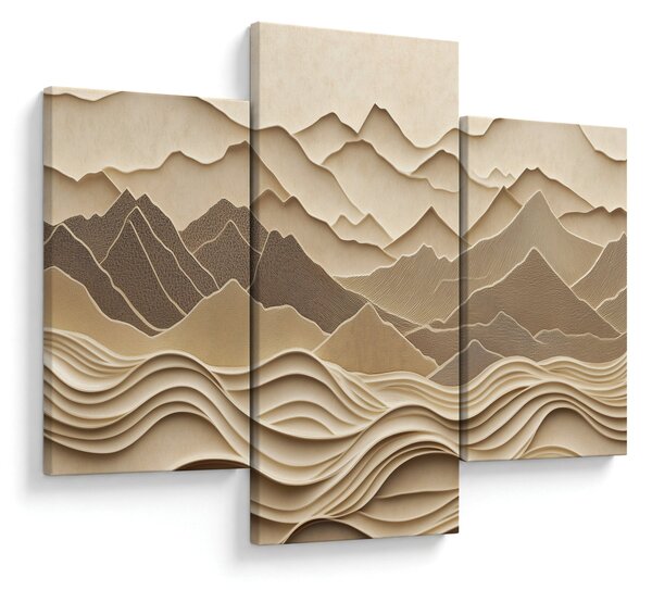 Obraz - 3D línia hôr (90x60 cm)