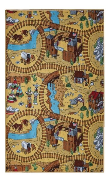 AladinWorld Expres, Detský kusový koberec Western, 50x200, viacfarebná, detská izba