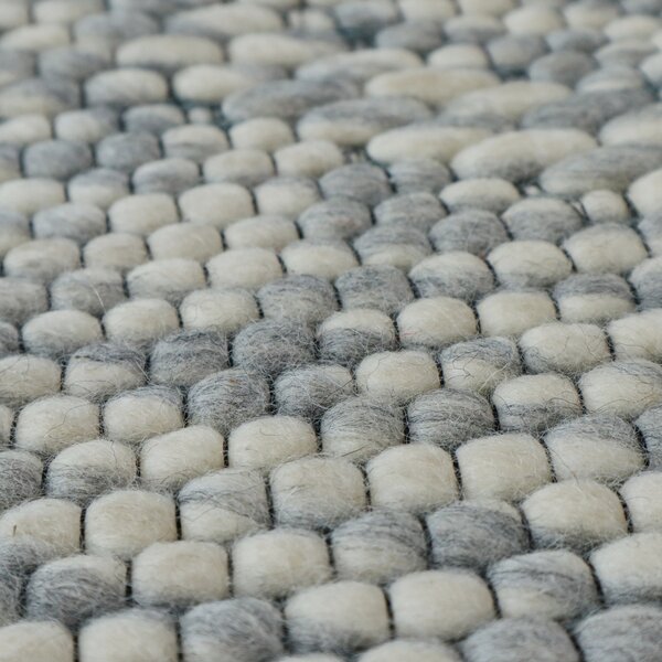 Asra , Kusový ručne tkaný koberec Woolen 4 Grey, 150x240, šedá, obývacia izba