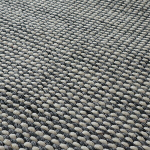 Asra , Kusový ručne tkaný koberec Woolen 2 Grey, 150x240, šedá, obývacia izba