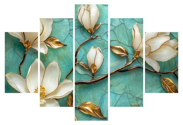 Obraz - 3D magnólia (150x105 cm)
