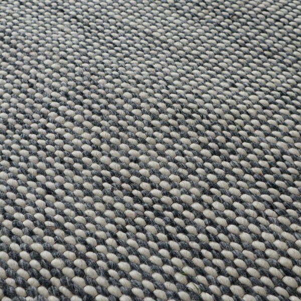 Asra , Kusový ručne tkaný koberec Woolen 2 Grey, 150x240, šedá, obývacia izba