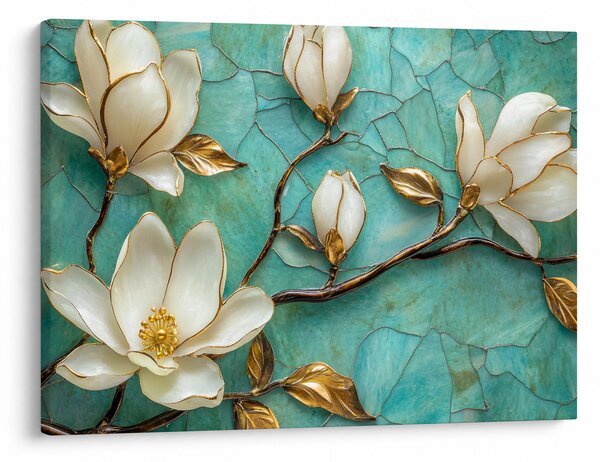 Obraz - 3D magnólia (70x50 cm)