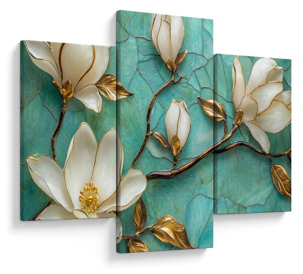 Obraz - 3D magnólia (90x60 cm)