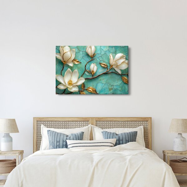 Obraz - 3D magnólia (90x60 cm)