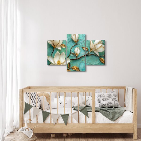Obraz - 3D magnólia (90x60 cm)