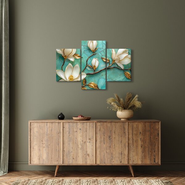 Obraz - 3D magnólia (90x60 cm)