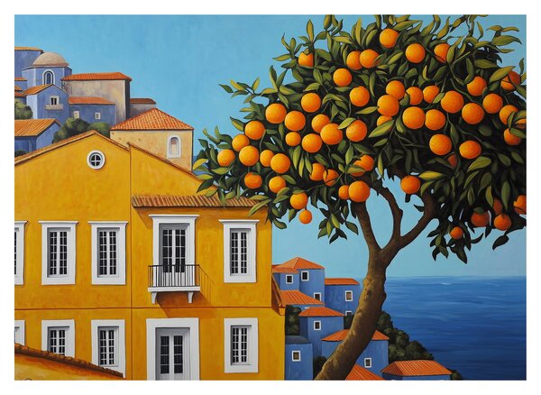 Sklenený obraz - Pomarančovník (70x50 cm)