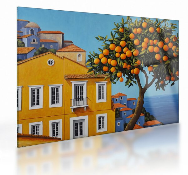 Sklenený obraz - Pomarančovník (70x50 cm)