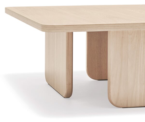 MUZZA Konferenčný stolík arq 100 x 100 cm prírodný