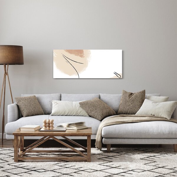 Obraz - Biela abstrakcia (120x50 cm)