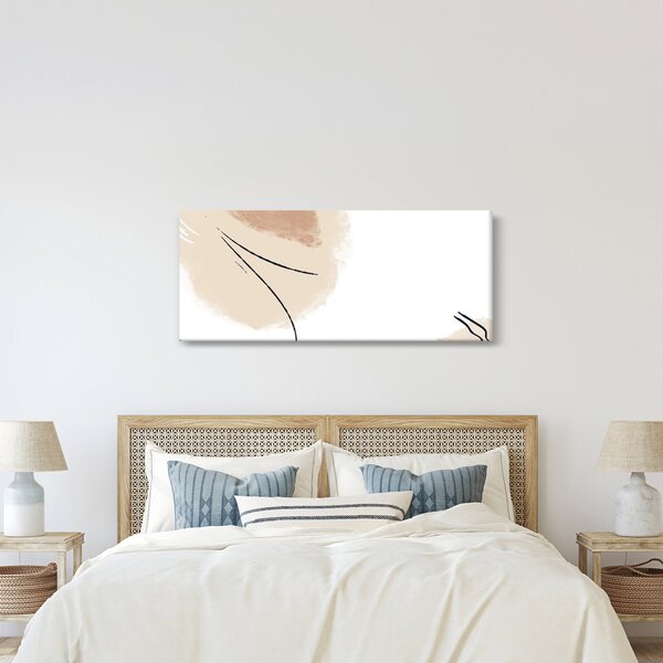 Obraz - Biela abstrakcia (120x50 cm)