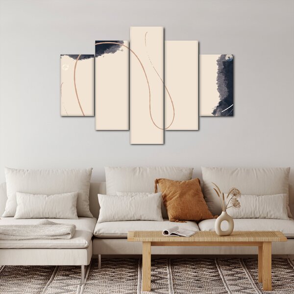 Obraz - Béžová abstrakcia (150x105 cm)