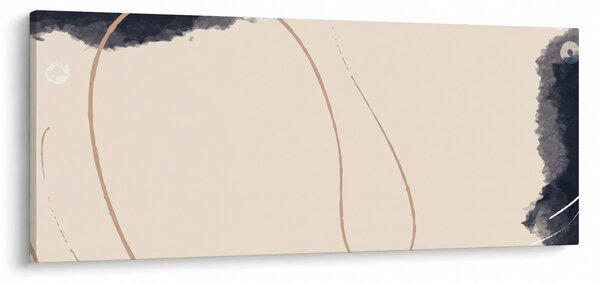 Obraz - Béžová abstrakcia (120x50 cm)