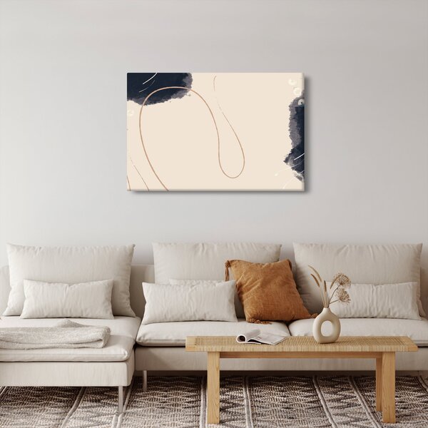 Obraz - Béžová abstrakcia (90x60 cm)
