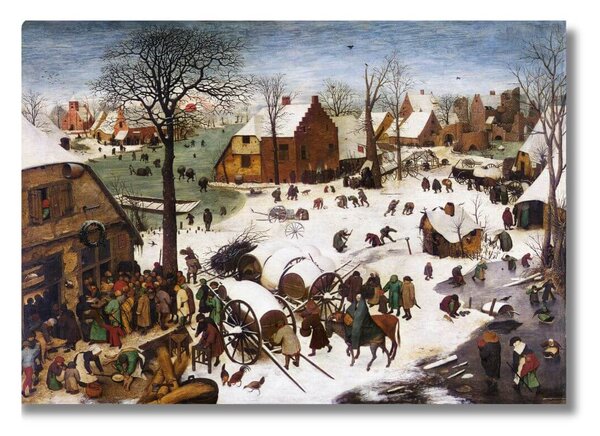 Obraz Pieter Bruegel st. – Sčítanie ľudu v Betleheme - S (40x30cm) 49€