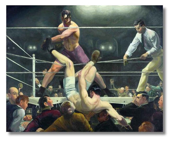 Obraz George Bellows - Dempsey a Firpo