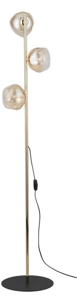 Brilagi - Stojacia lampa VULCANO 3xG9/8W/230V zlatá/dymová béžová