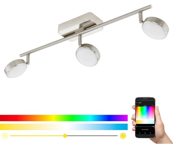 Eglo 97716 - LED RGB Bodové svietidlo CORROPOLI-C 3xLED/5W/230V
